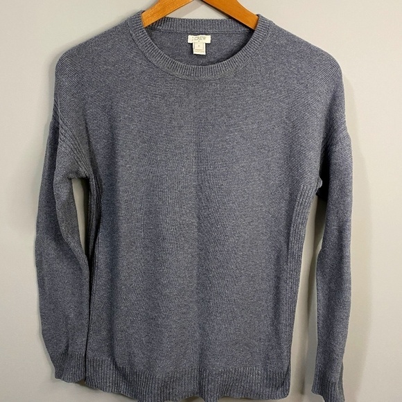 J. Crew Factory Gray Women's Long Sleeve Crewneck Sweater Size Small - Picture 1 of 10